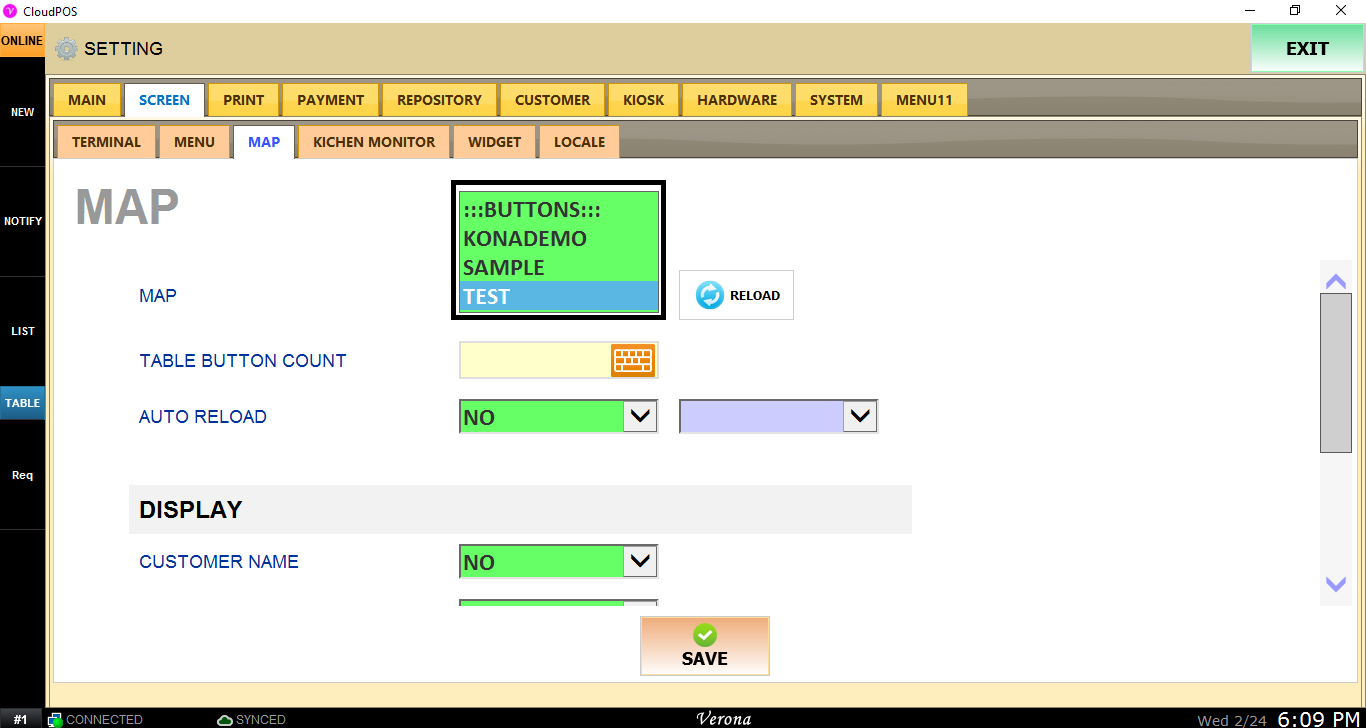 System Menu